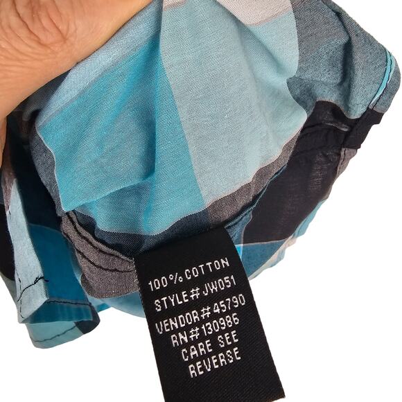 BKE Shirt Men M Blue Plaid Shirt Slim Fit Button Down Shirt Long Sleeve Shirt - Picture 8 of 9